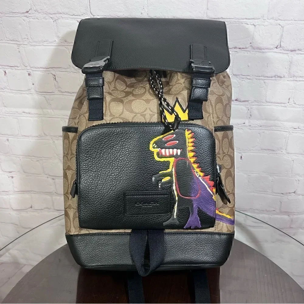 COACH X MICHEL JEAN BASQUIAT “Pez Dispenser” track backpack limited edition nwt